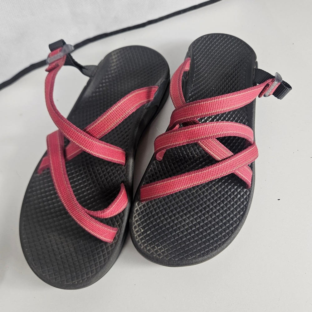 Chaco Zong Backless Adventure Womens Sandals Red Strappy Vibram Sole Size W6